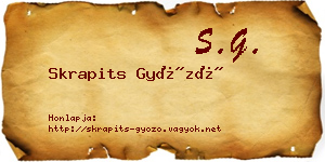 Skrapits Győző névjegykártya